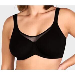 SheCurve Cooling Minimizer Full Coverage Bra Women 42D Black